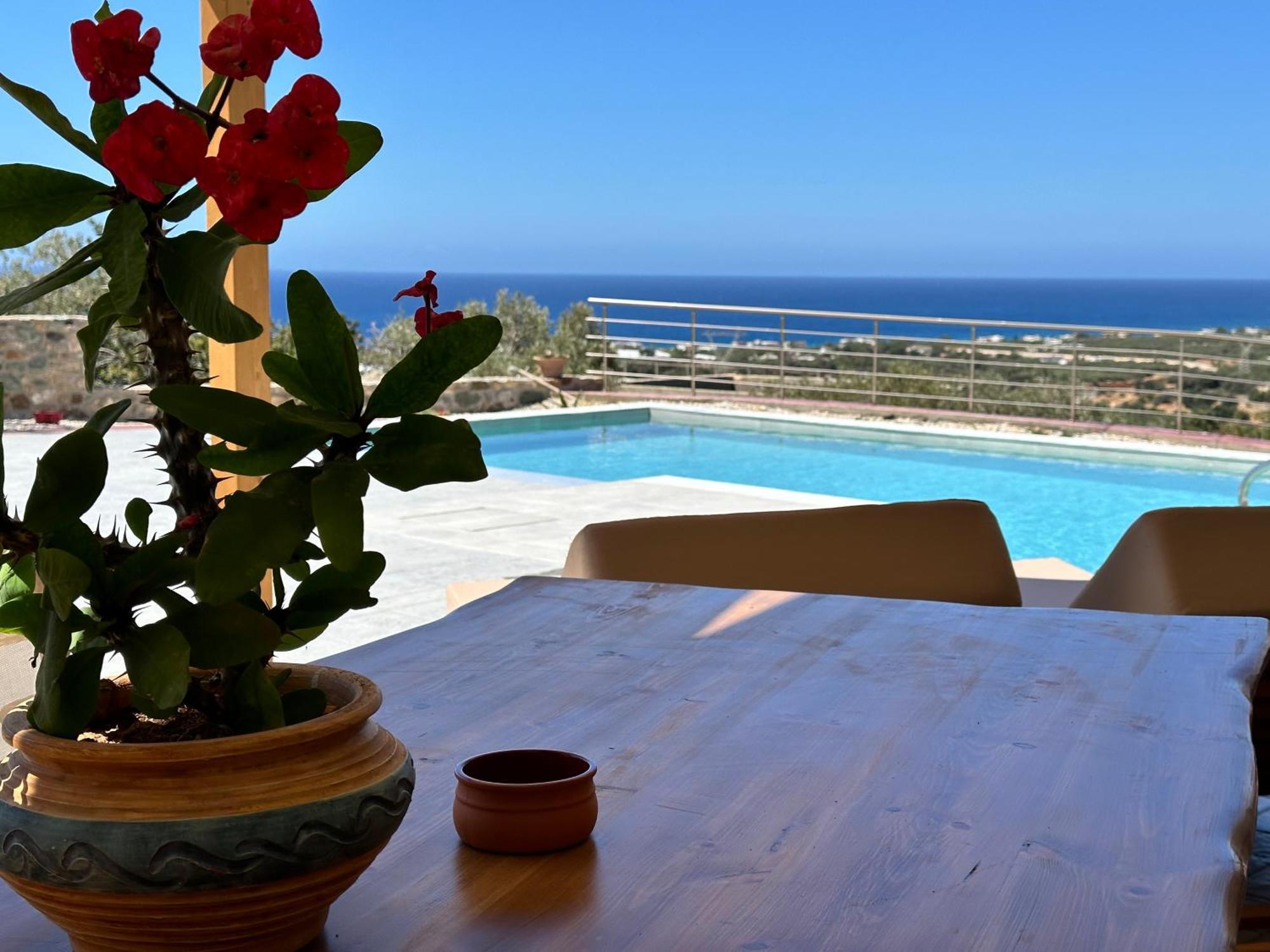 Mediterranean View Villa Макригиалос Экстерьер фото