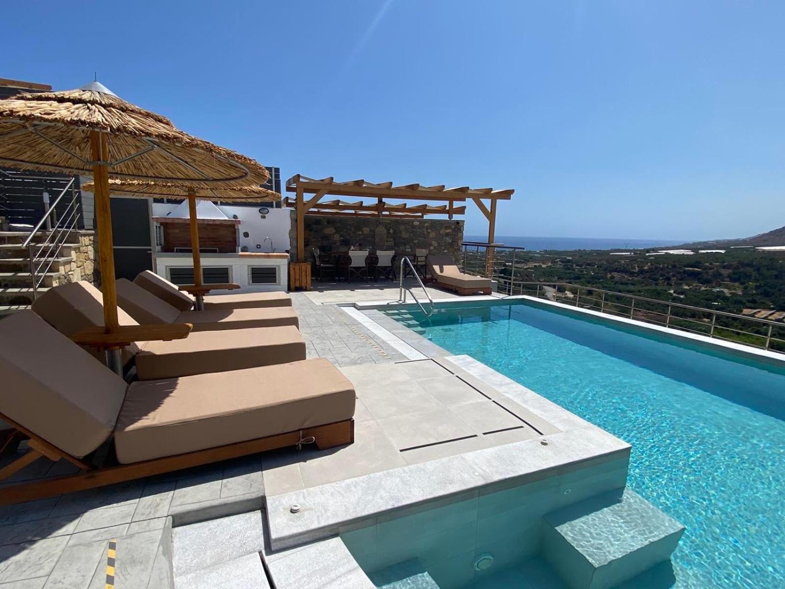 Mediterranean View Villa Макригиалос Экстерьер фото