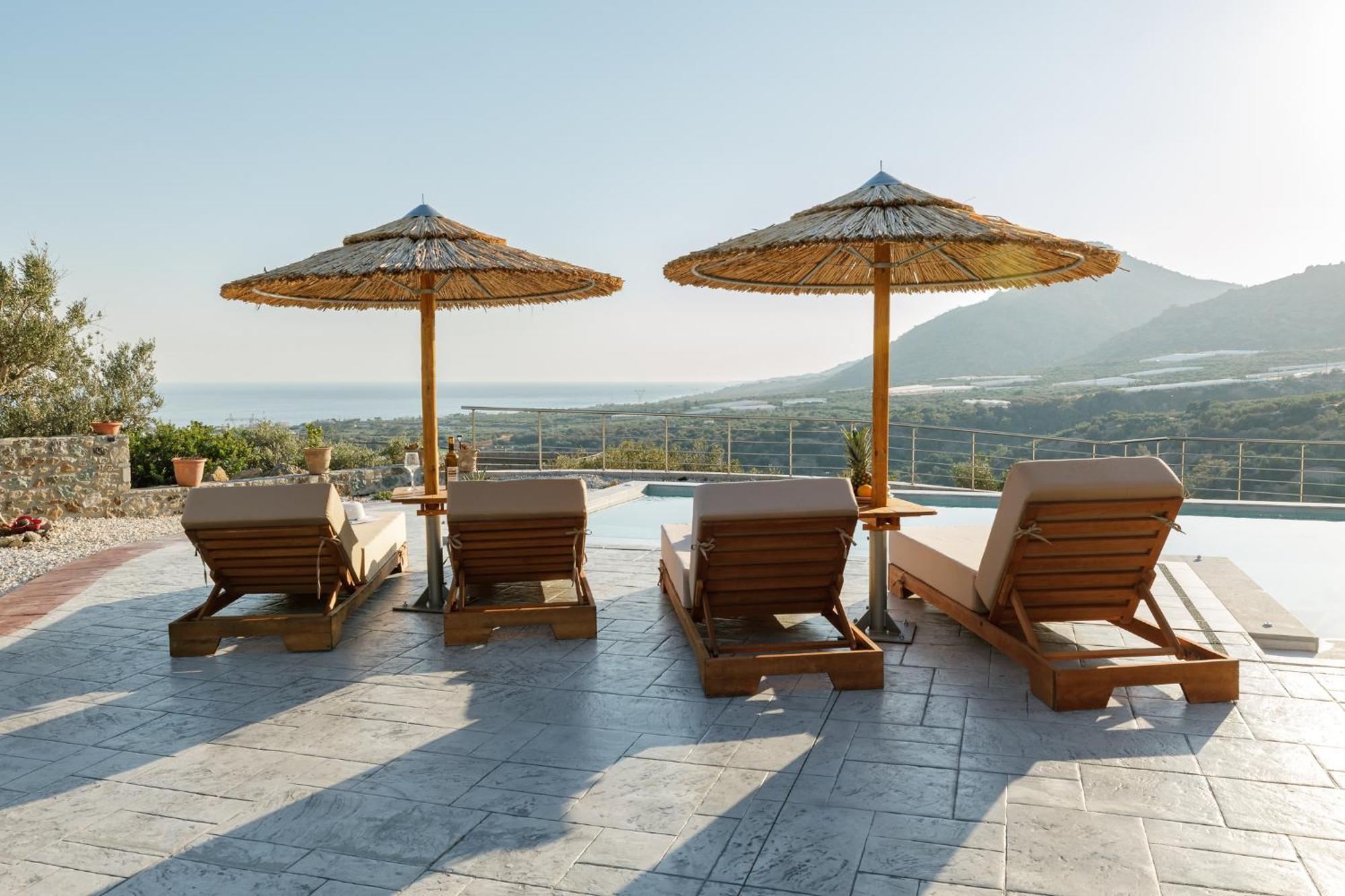 Mediterranean View Villa Макригиалос Экстерьер фото