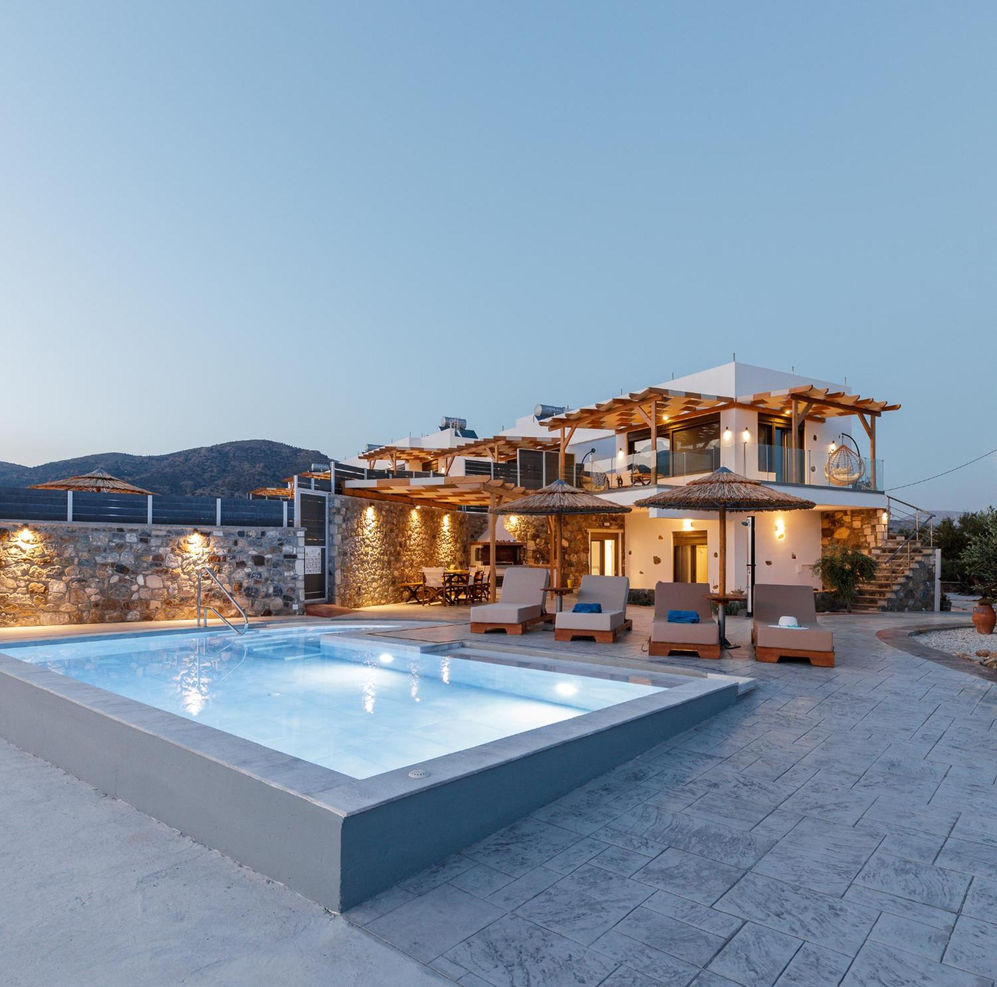 Mediterranean View Villa Макригиалос Экстерьер фото